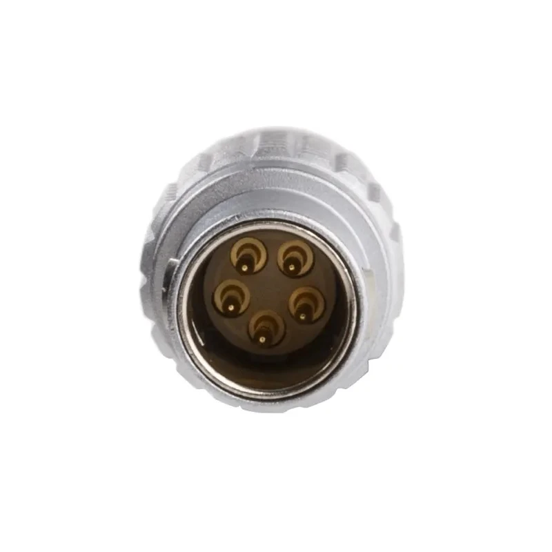 LEMO Circular Connector 5 Contacts Cable Mount Plug 9.5 mm IP50 0B Series 