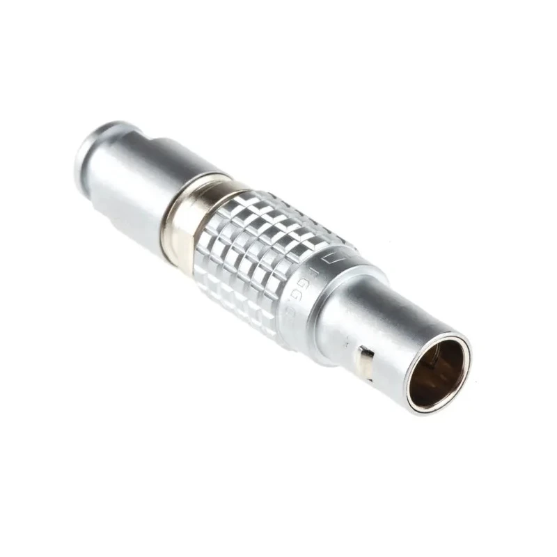 LEMO Circular Connector 4 Contacts Cable Mount Plug Male 9.5 mm IP50 Brass Gold Plated Contacts FGG.0B.304.CLAD52Z