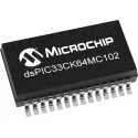 Microchip Digital Signal Processor , 16 bit, 100 MHz, 64kB FLASH, 8kB RAM, 28-Pin SSOP/UQFN DSPIC33CK64MC102-I/SS