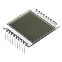 RS PRO 7 Segment LED LCD Monochrome Display Black on Grey 215-6442