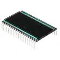 RS PRO 7 Segment LED LCD Monochrome Display Black on Grey, 1 x 3-1/2 Characters 4 Bit Interface LED Backlight 215-6436