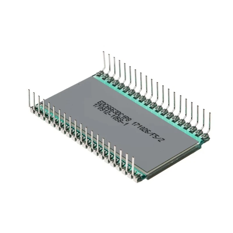 RS PRO 7 Segment LED LCD Monochrome Display Black on Grey, 1 x 3-1/2 Characters 4 Bit Interface LED Backlight 215-6436