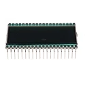 RS PRO 7 Segment LED LCD Monochrome Display Black on Grey, 1 x 3-1/2 Characters 4 Bit Interface LED Backlight 215-6436