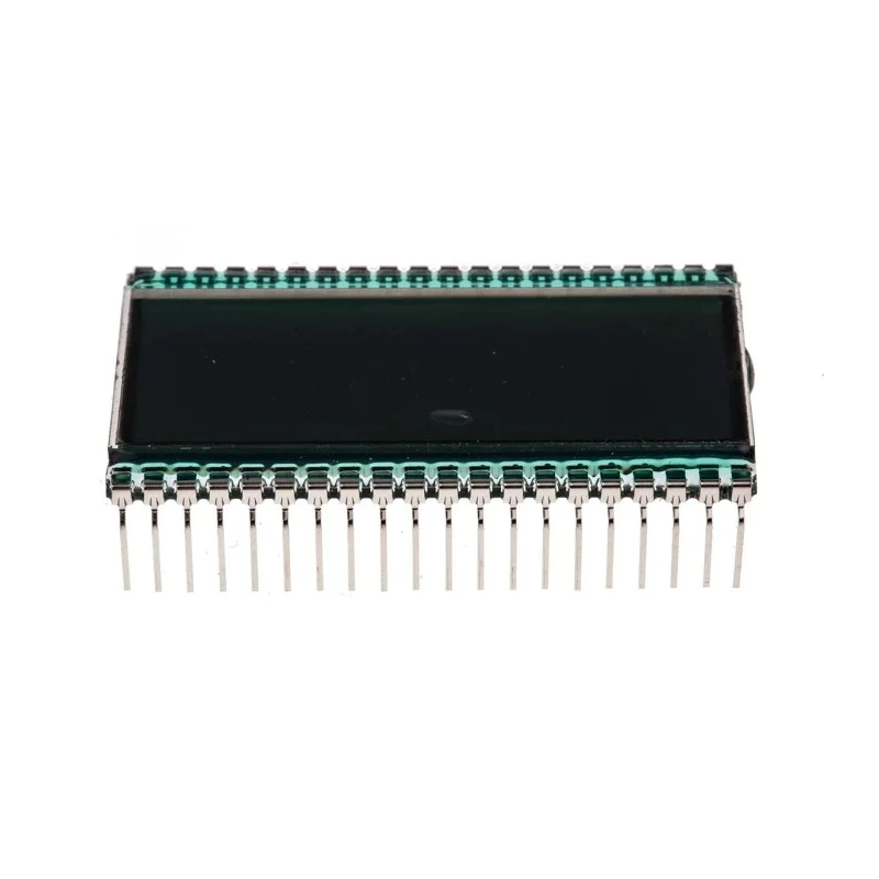 RS PRO 7 Segment LED LCD Monochrome Display Black on Grey, 1 x 3-1/2 Characters 4 Bit Interface LED Backlight 215-6436
