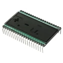 RS PRO 7 Segment LED LCD Monochrome Display Black on Grey 1 x 3-1/2 4 Bit Interface LED Backlight 215-6458