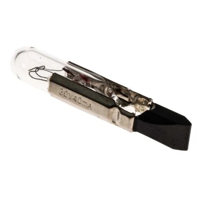 RS PRO Indicator Light Clear T5.5 Lamp 30V 40mA 6000h Lifespan 5.4mm Diameter 30mm Length 564-475