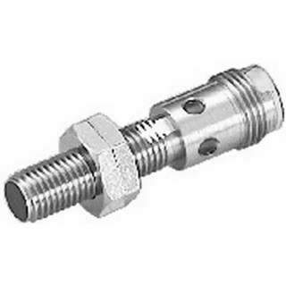 Omron Threaded Barrel Inductive Proximity Sensor M8 PNP 24V DC 1 mm Detection 200mA E2A-S08KS01-M1-B1