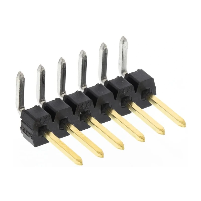 Molex C-Grid III Series Right Angle Through Hole Pin Header, 6 Contacts, 2.54 mm Pitch, 1 Row, Unshrouded 90121-0766