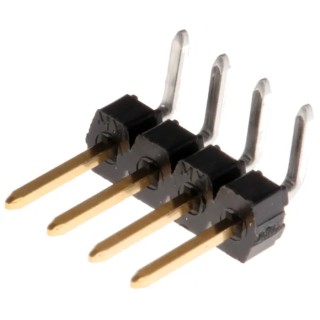 Molex C-Grid III Series Right Angle Through Hole Pin Header 4 Contact 2.54 mm Pitch 1 Row Unshrouded 90121-0764