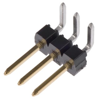 Molex C-Grid III Series Right Angle Through Hole Pin Header 3 Contacts 2.54 mm Pitch 1 Row Unshrouded 90121-0763