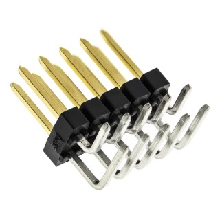 Molex C-Grid III Series Right Angle Through Hole Pin Header 10 Contacts 2.54 mm Pitch 2 Row Unshrouded 90122-0765