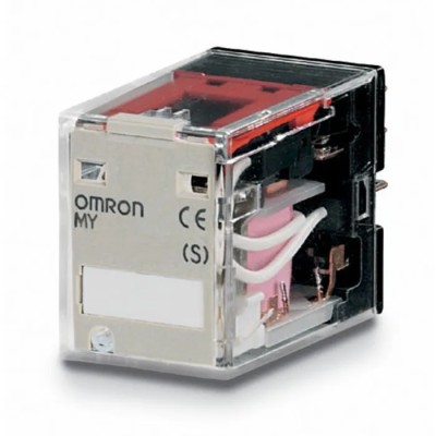 Omron Non-Latching DPDT Power Relay 12V ac Coil 10A Switching Current MY2N AC12(S)