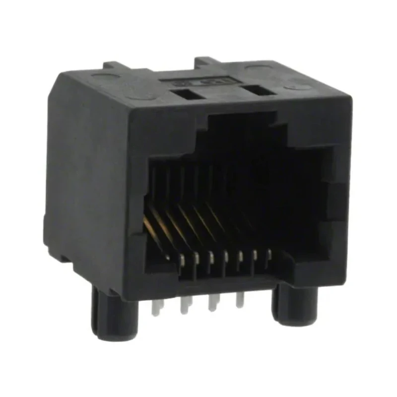 Amphenol Communications Solutions RJ45 Connector Male, Through Hole, Cat5 Unshielded Right Angle 1 Port 8 RJHSE5080