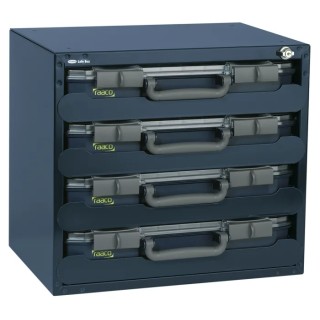 Raaco Grey Polycarbonate Steel Polypropylene Compartment Box 403mm x 451mm x 330mm 136372
