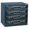 Raaco Grey Polycarbonate Steel Polypropylene Compartment Box 403mm x 451mm x 330mm 136372