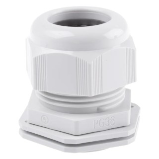 SIB TEC Series Grey Polyamide 6 Cable Gland, PG36 Thread, 18 mm Min. Cable Diameter, 32 mm Max. Cable Diameter F7003600R