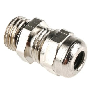 SIB WADI-TEC Series Metallic Nickel Plated Brass Cable Gland M12 Thread 3mm-6mm Diameter IP68 R0321200R