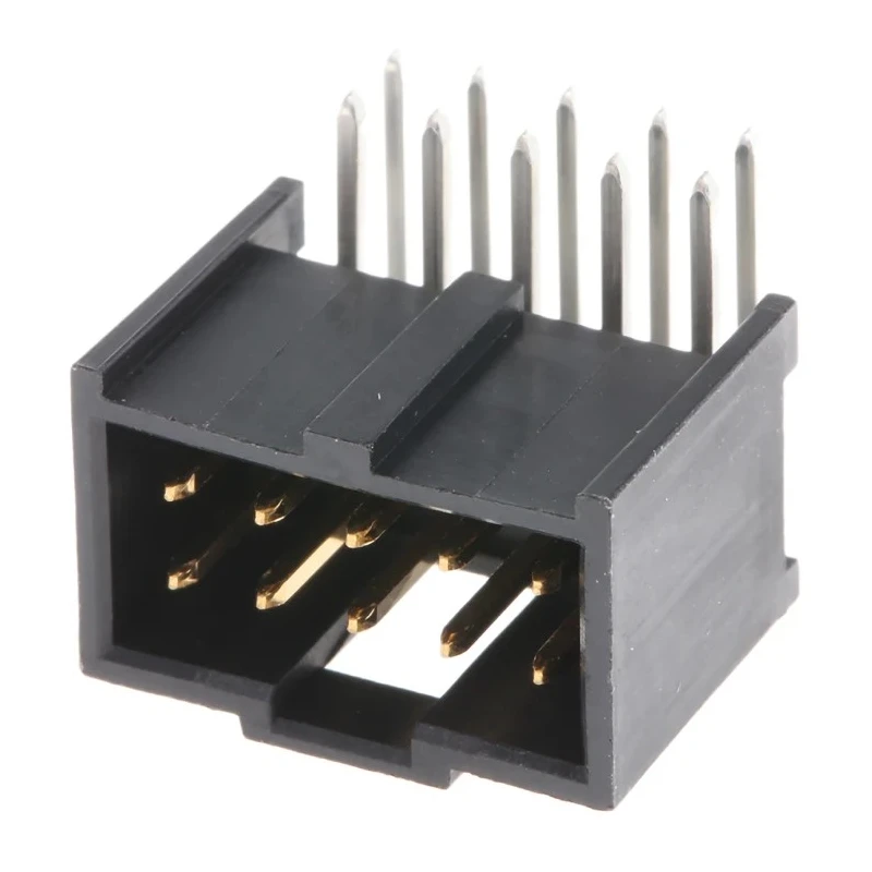 Molex C-Grid III Series Right Angle Through Hole PCB Header 10 Contact 2.54 mm Pitch 2 Row Shrouded 90130-3210