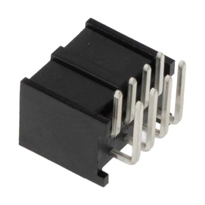 Molex C-Grid III Series Right Angle Through Hole Shrouded PCB Header, 8 Contacts, 2.54 mm Pitch, 2 Row, 350V, 3A 90130-3208