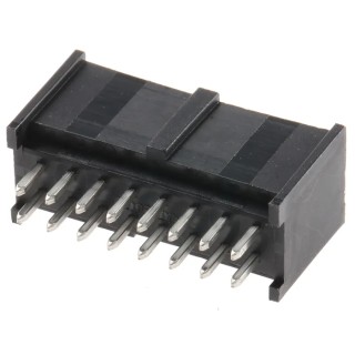 Molex C-Grid III Series Shrouded Straight Through Hole PCB Header 16 Contacts 2.54 mm Pitch 3A Current Rating 350V 90130-1216