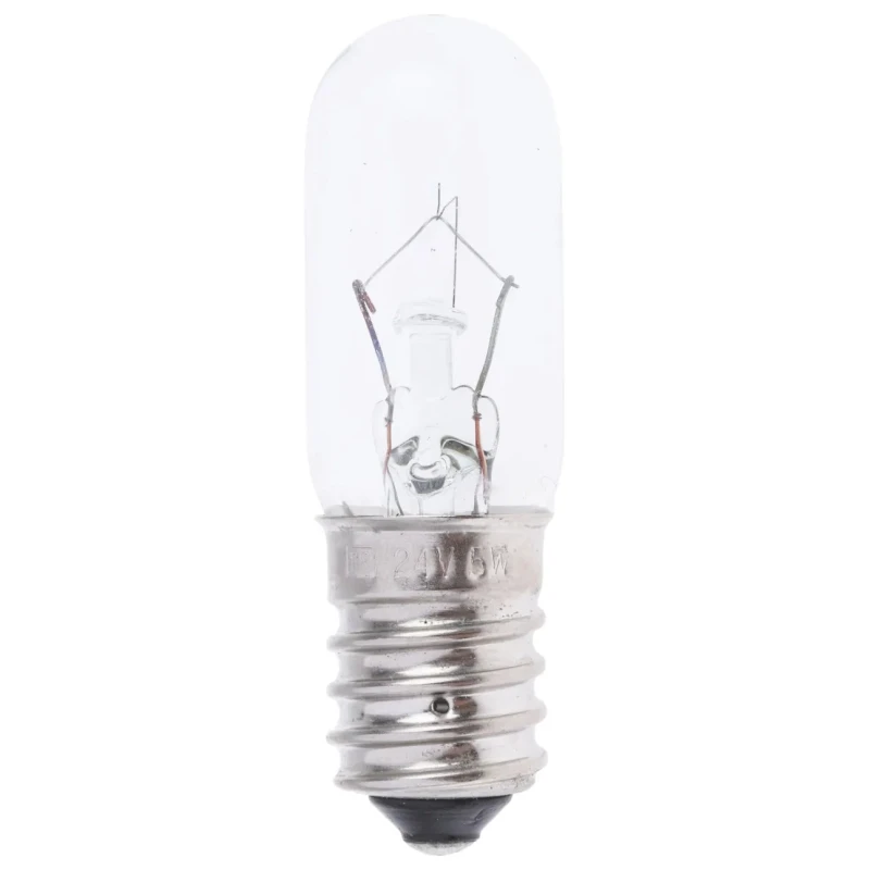 RS PRO E14 Indicator Light Clear Lens, 24V, 5W, 200mA, 3000h Lifespan 360-7373