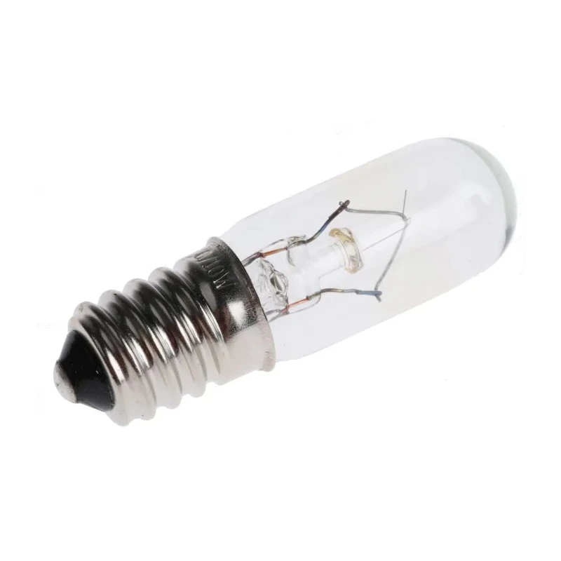 RS PRO E14 Indicator Light Clear 24-30 V 5 W 330 mA 3000 h T16 Tubular SES Screw Base 16 mm Diameter 54 mm Length 360-7389
