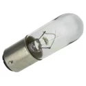 RS PRO 6W BA15D Indicator Light, Clear Lens, 24 to 30 V, 250mA, 3000h Lifespan BA15D
