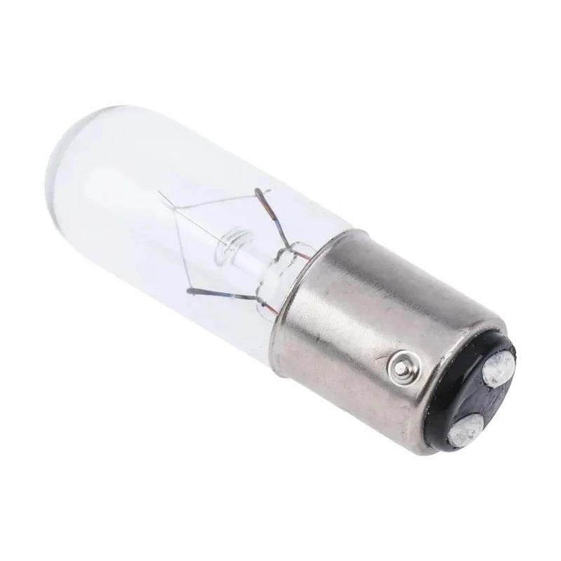 RS PRO BA15D Indicator Light Clear Lens 24V 200mA 5W T16 Lamp Designation 3000h Lifespan BA15D Model