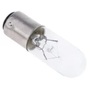 RS PRO BA15D Indicator Light Clear Lens 24V 200mA 5W T16 Lamp Designation 3000h Lifespan BA15D Model