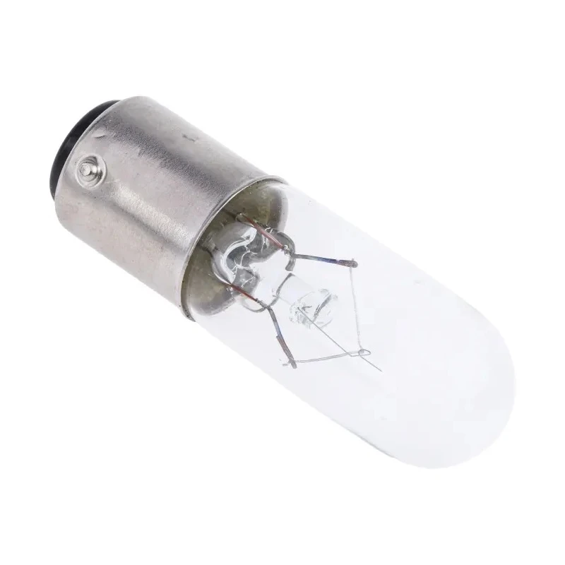 RS PRO BA15D Indicator Light Clear Lens 24V 200mA 5W T16 Lamp Designation 3000h Lifespan BA15D Model