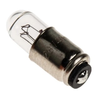 RS PRO Indicator Light Clear Incandescent Lamp 28V 40mA 15.87mm Length 5.84mm Diameter 360-7660
