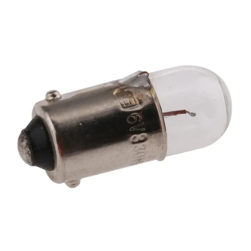 RS PRO Incandescent Indicator Light Clear 6V 2W 330mA BA9S Base 15000h BA9S