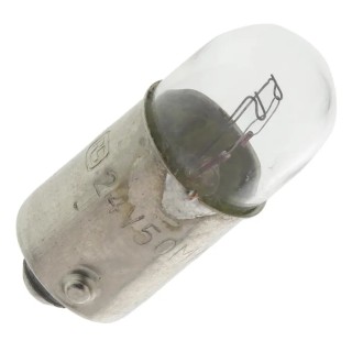 RS PRO Incandescent Indicator Light Clear Lens 24V 50mA 2W BA9S T9 Lifespan 10000h BA9S
