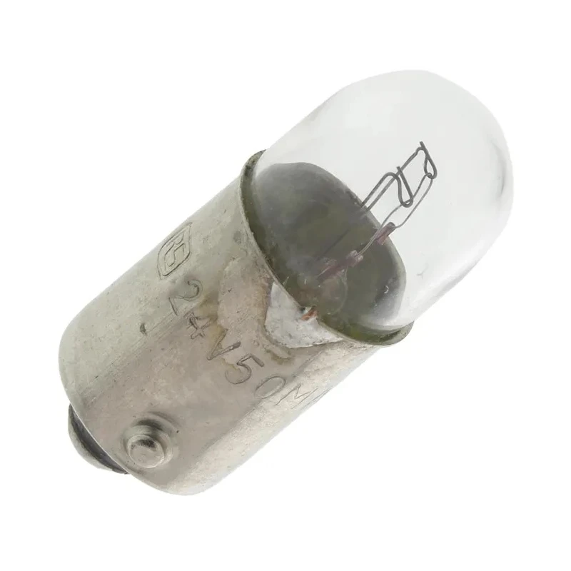 RS PRO Incandescent Indicator Light Clear Lens 24V 50mA 2W BA9S T9 Lifespan 10000h BA9S