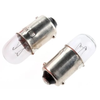 RS PRO Indicator Light Clear, BA9S Base, 48V, 42mA, 2W, T9 Lamp Designation BA9S