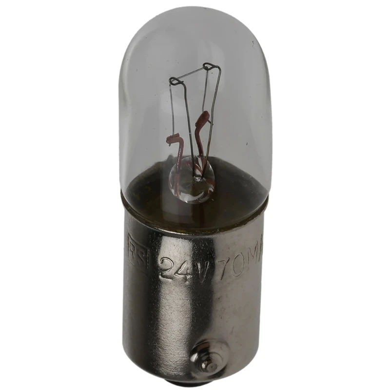 RS PRO BA9S Indicator Light, Clear Lens, 24V, 70mA Current, 10000h Lifespan BA9S