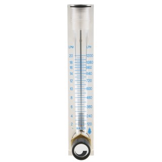 Key Instruments Flo-Rite Series Variable Area Flow Meter for Liquid, 1.5L/min Min, 20L/min Max 2530A4L71BVBN