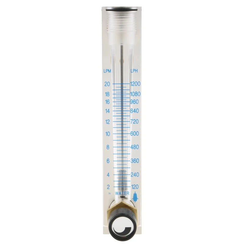Key Instruments Flo-Rite Series Variable Area Flow Meter for Liquid, 1.5L/min Min, 20L/min Max 2530A4L71BVBN