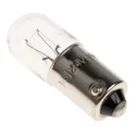 RS PRO Tubular MCC Indicator Light Clear Lens 24V 80mA 7000h Lifespan BA9S Base BA9S