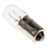RS PRO Tubular MCC Indicator Light Clear Lens 24V 80mA 7000h Lifespan BA9S Base BA9S