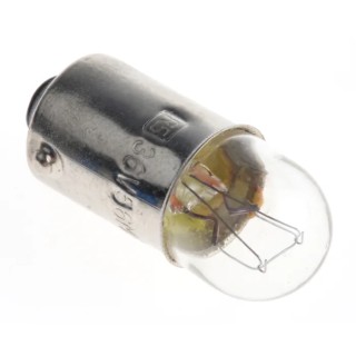 RS PRO Indicator Light Clear 36V 56mA 2W T9 Lamp BA9S Base 5000h Lifespan BA9S