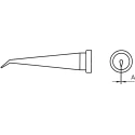 Weller Soldering Iron Tip Bent Conical 0.2 mm Tip Width 26 mm Length LT 1LX T0054442499