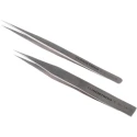 Lindstrom Stainless Steel Fine ESD Safe Tweezer Set 8mm Overall Width 2 Pieces 9858