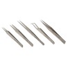 Lindstrom Stainless Steel Pointed ESD Safe Tweezer Set 5 Pieces 9855