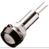 Oxley White LED Panel Mount Indicator with 8 mm Mount Hole, Flying Lead Termination, IP68