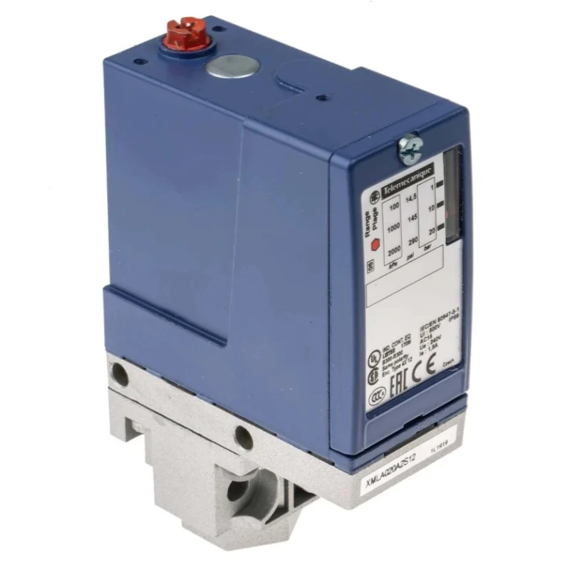 Telemecanique Sensors XMLA Series Pressure Sensor Relay Output 1 bar to 20 bar Differential Reading XMLA020A2S12