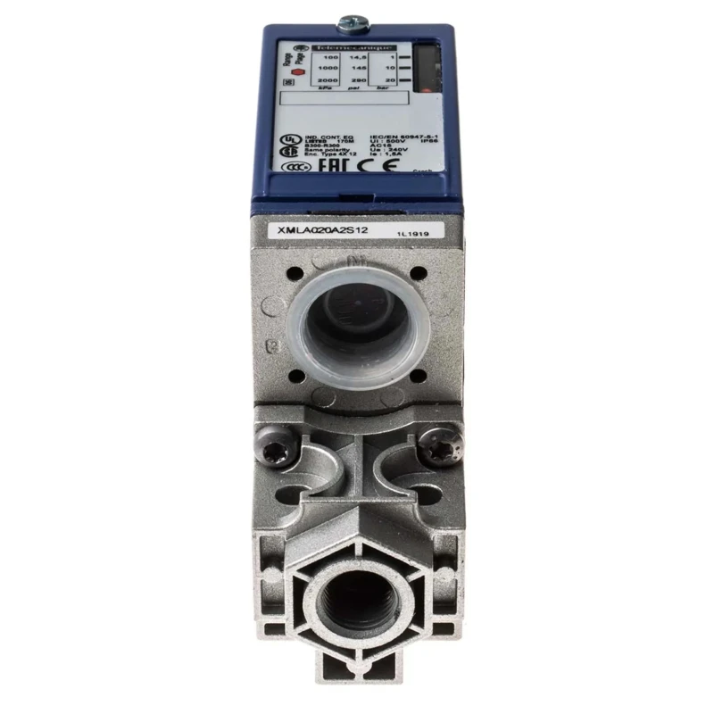 Telemecanique Sensors XMLA Series Pressure Sensor Relay Output 1 bar to 20 bar Differential Reading XMLA020A2S12