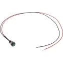 Oxley OXL/CLH/63 Series Green Panel Mount Indicator IP66, LED, 13.5mm Length, Black Bezel 