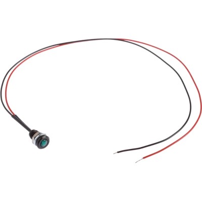Oxley OXL/CLH/63 Series Green Panel Mount Indicator IP66, LED, 13.5mm Length, Black Bezel 