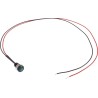 Oxley OXL/CLH/63 Series Green Panel Mount Indicator IP66, LED, 13.5mm Length, Black Bezel